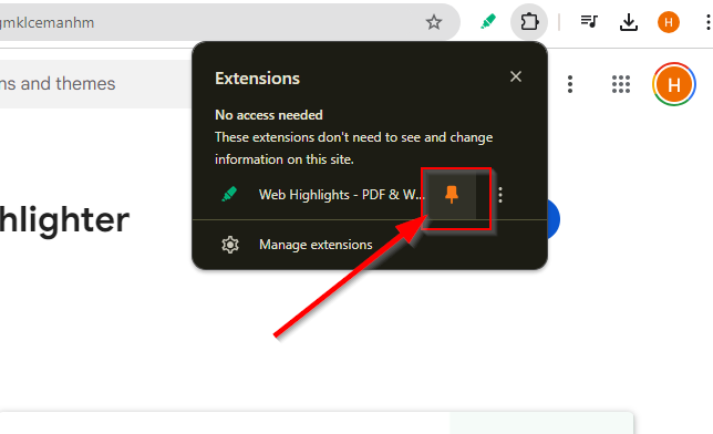 pin-your-web-highlights-extension-to-chrome-browser