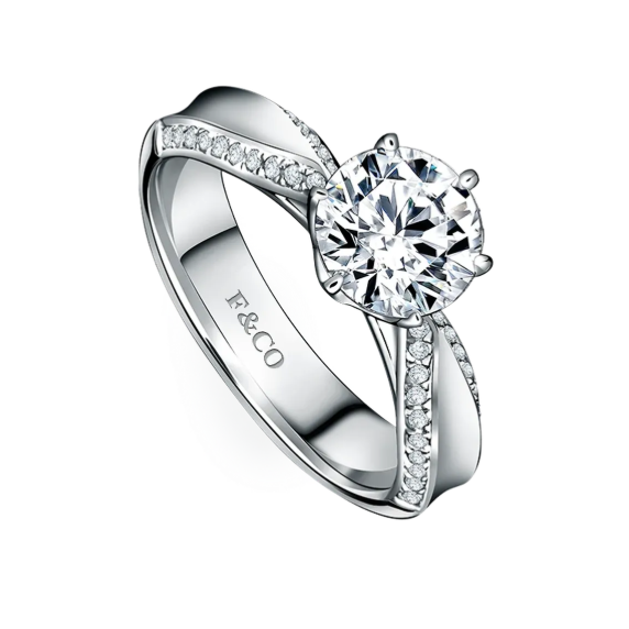 Cincin dengan Natural Diamond Grading Terbaik dari Frank Fire