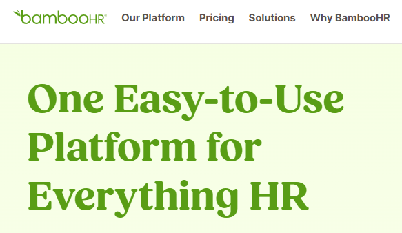 BambooHR – Best For Small Companies