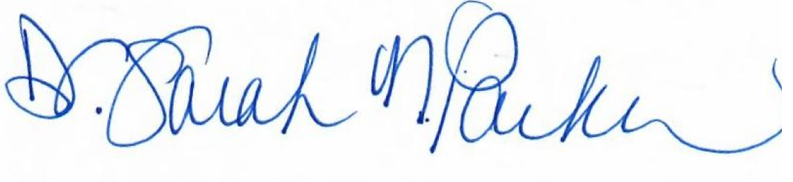 Dr. Sarah Parker Signature