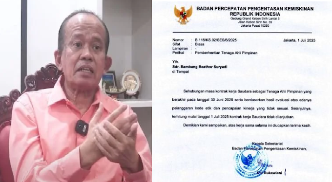 Usai Ungkap Ijazah Jokowi Cetakan Pasar Pramuka, Beathor Diberhentikan BP Taskin