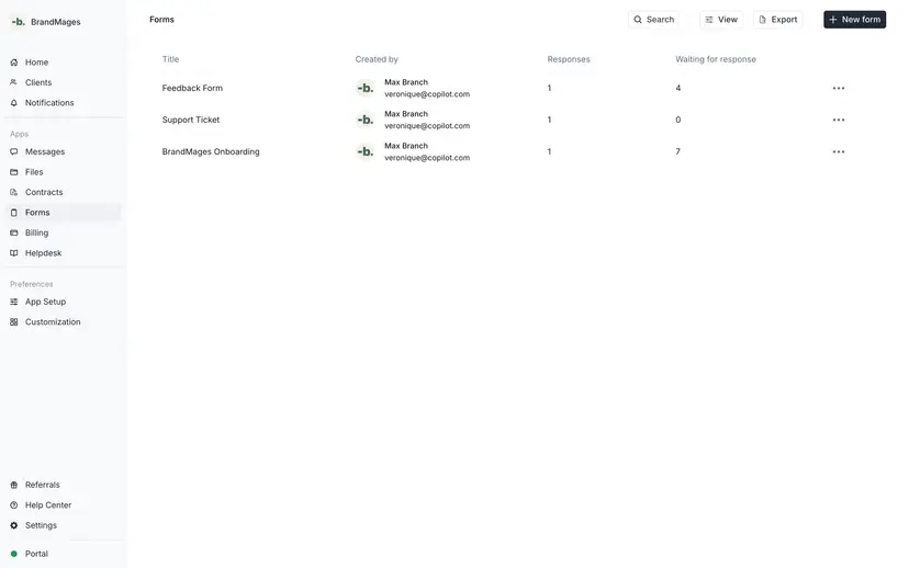 Copilot Forms App