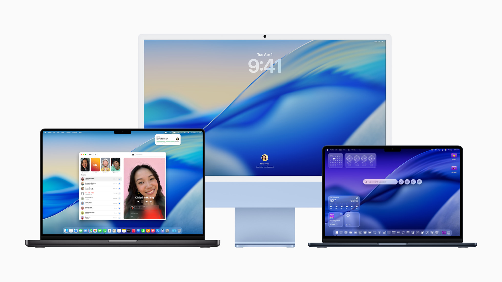 MacOS 26 Tahoe on different devices.