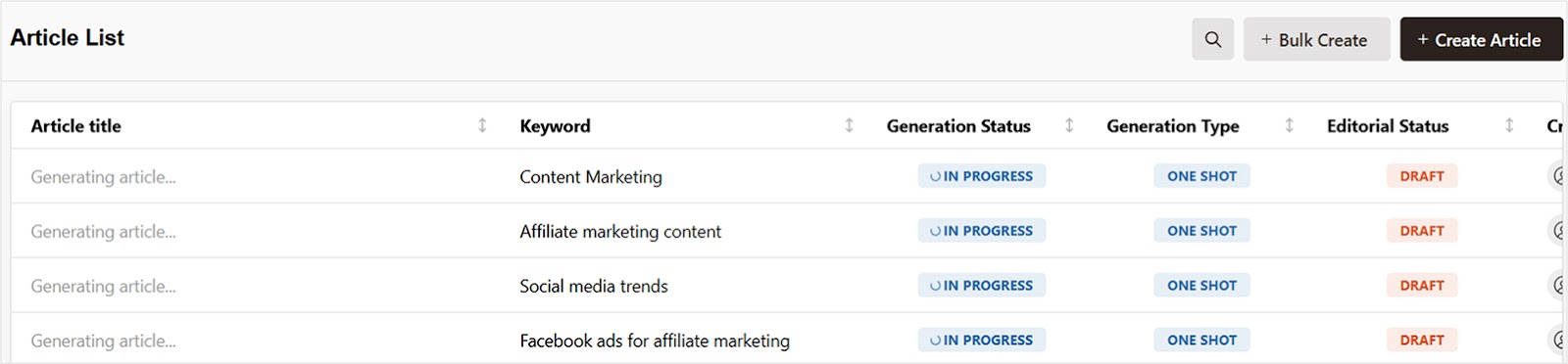 Review, edit, and export your content