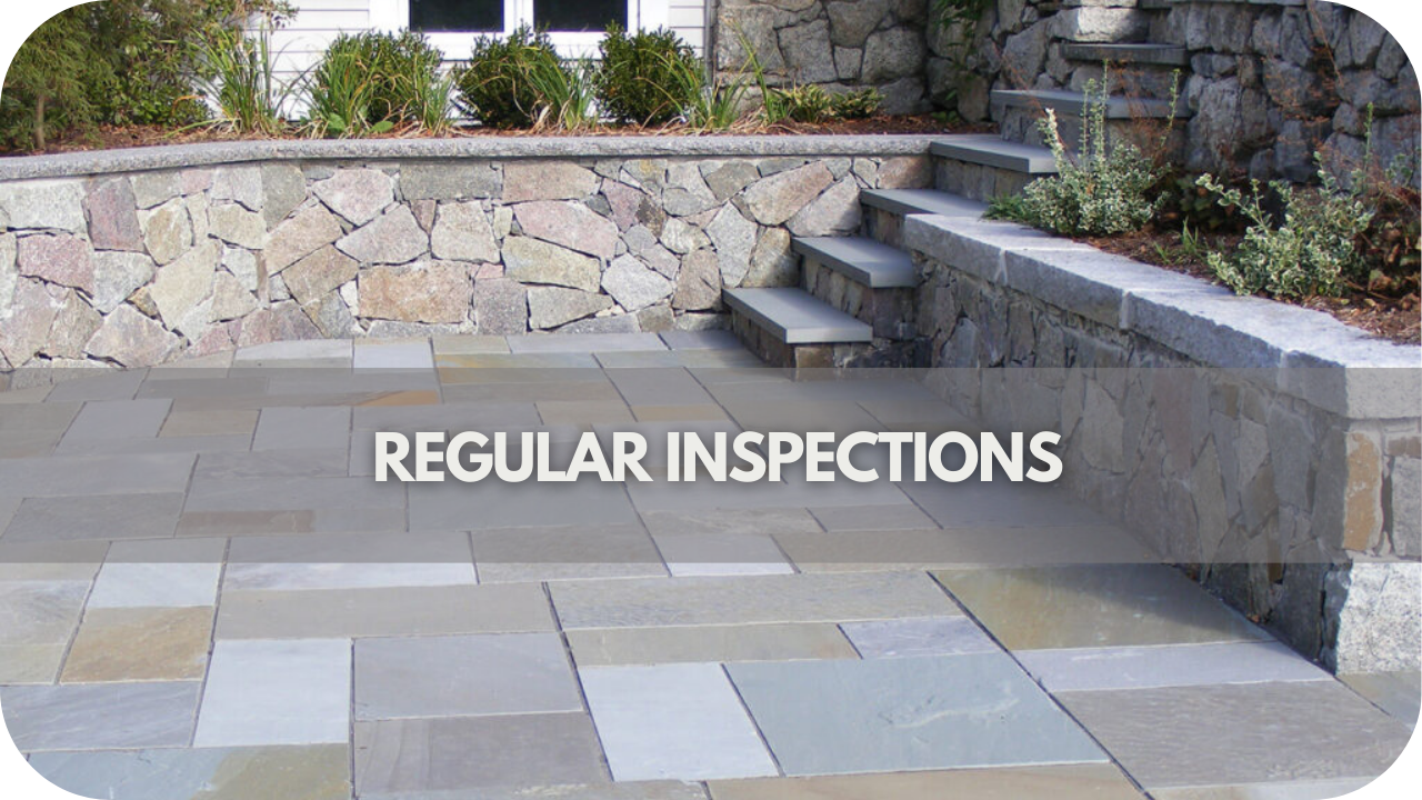 How to Protect Your Bluestone Patio in Extreme Weather: Regular Inspections