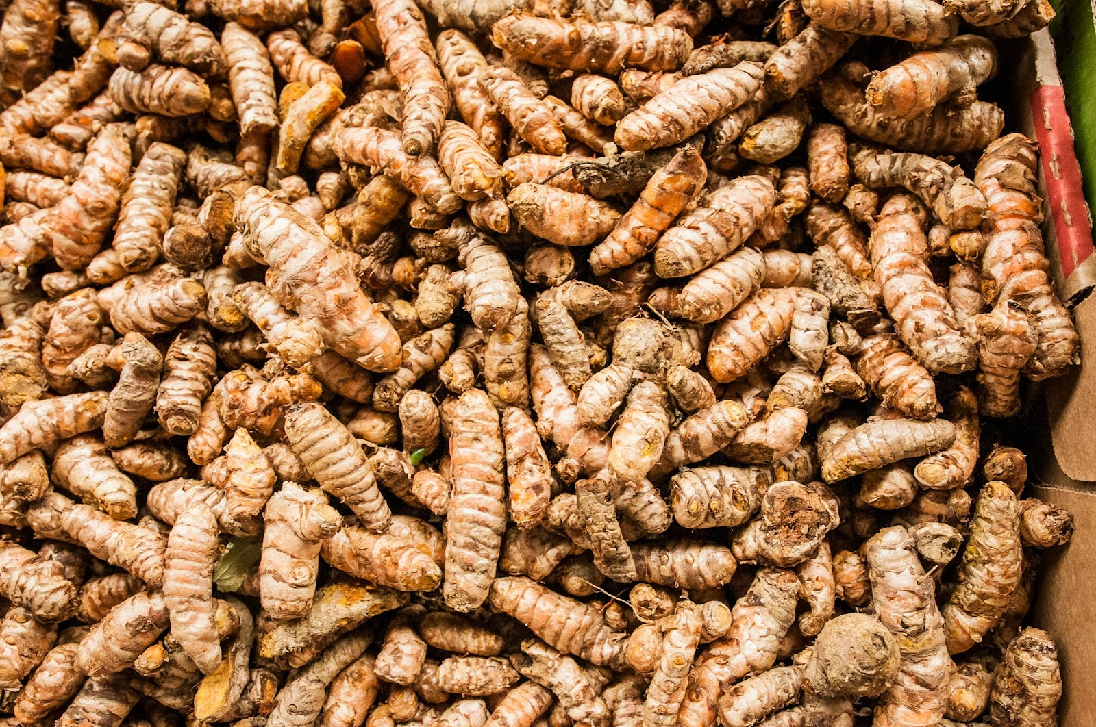 A pile of turmeric.