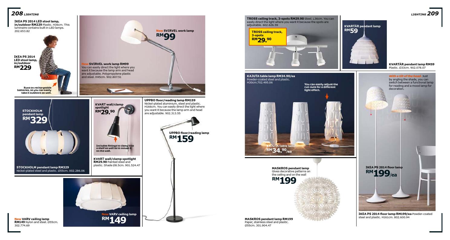 Ikea lighting outlet catalogue