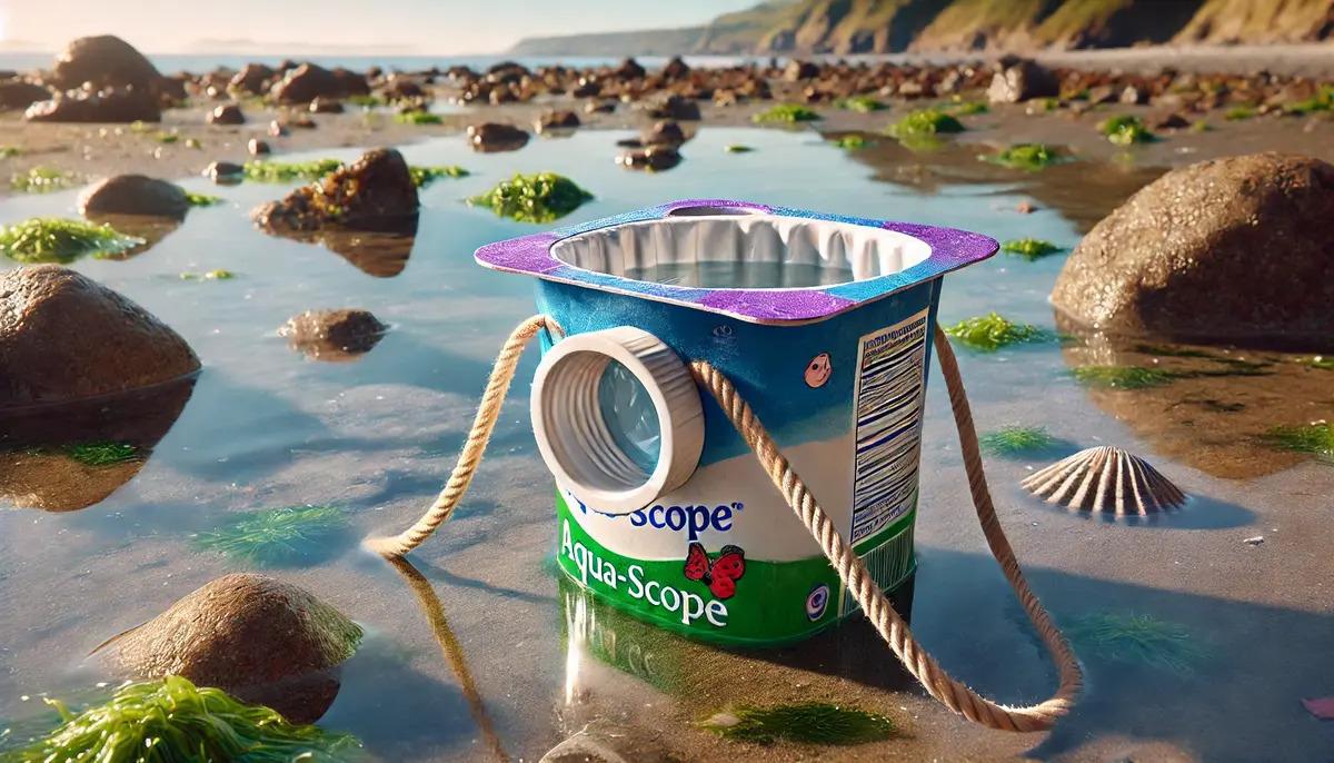 An aqua scope on the beach
