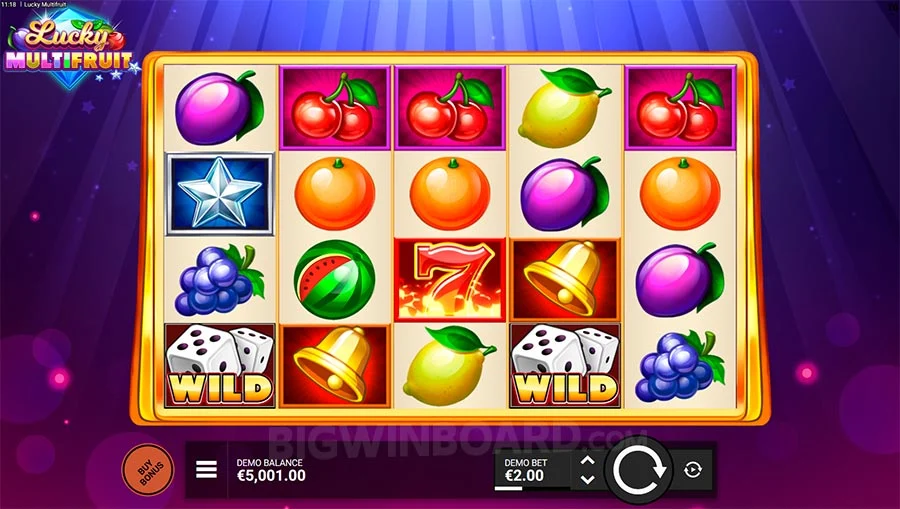 Lucky Multifruit Bonus Buy Slot Gameplay