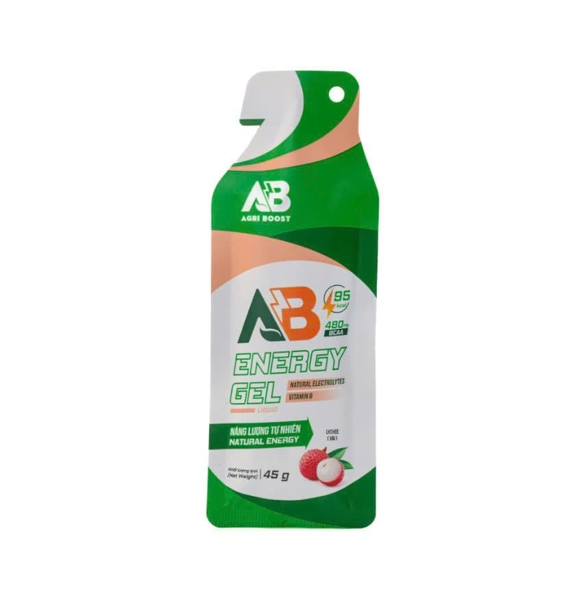 Carbohydrate trong Gel Năng Lượng AB Dạng Gói - Vị Vải giúp cải thiện hiệu xuất tập luyện