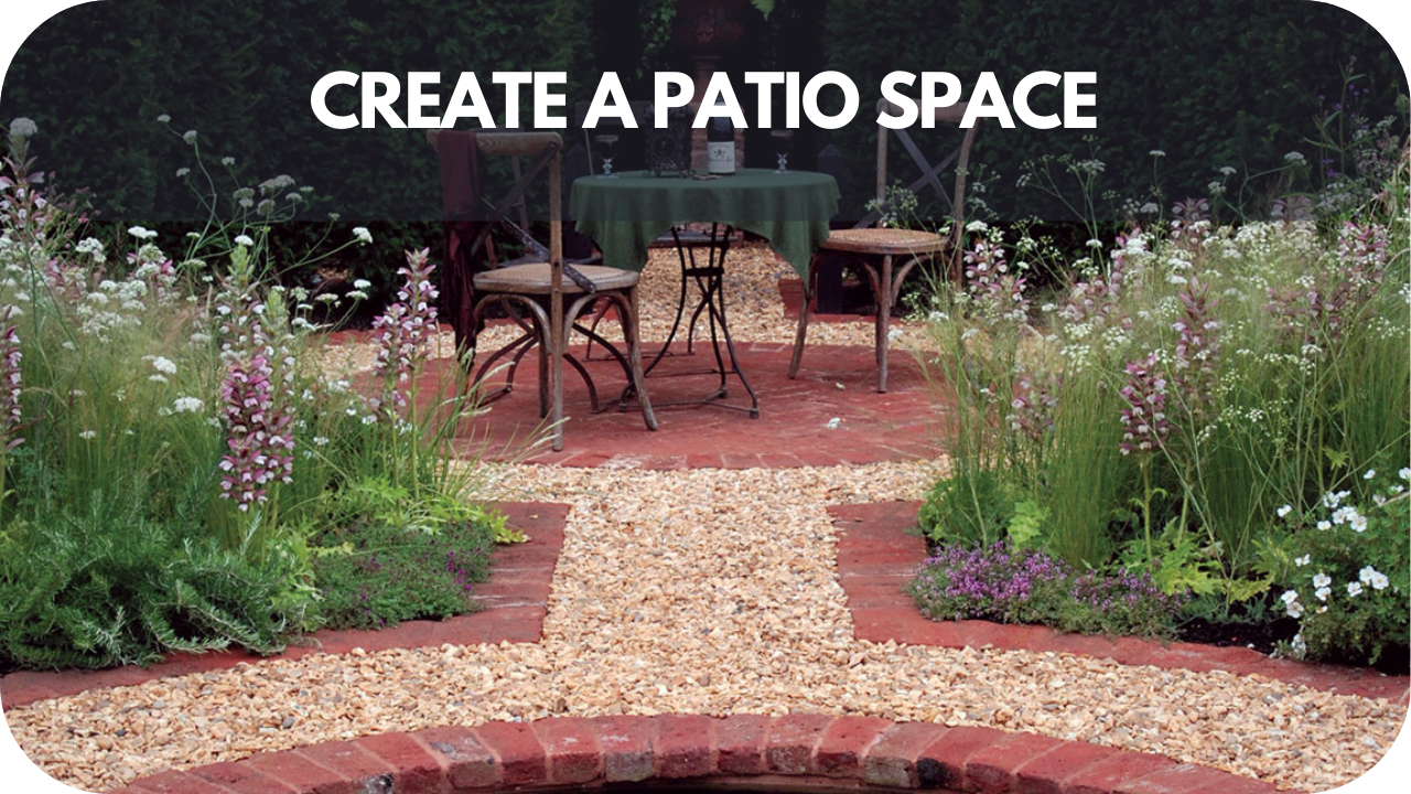 Cozy patio space with stylish stone flooring and inviting seating.