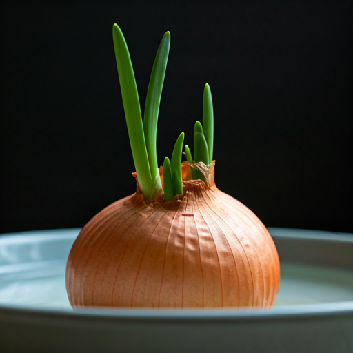 Growing Onion Sprouts from Leftover Bulbs