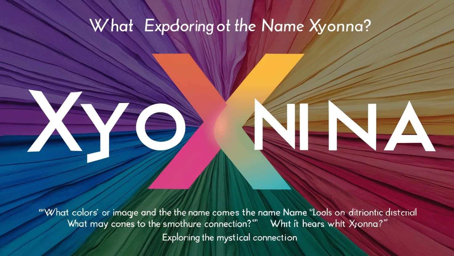 What Color or Image Comes to the Name Xyonna