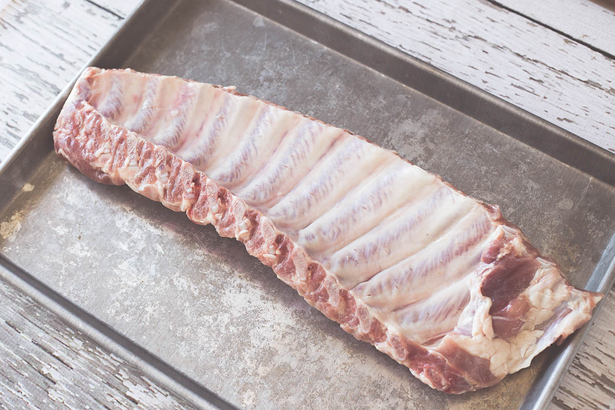 Slab of pork ribs
