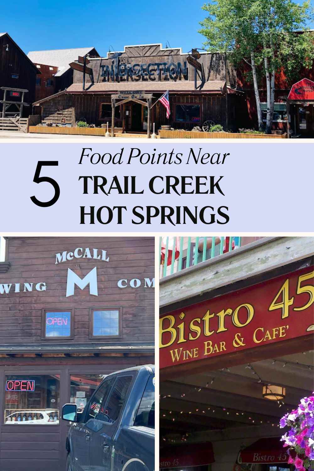 Best Nearby Places to Eat Trail Creek Hot Springs, Idaho