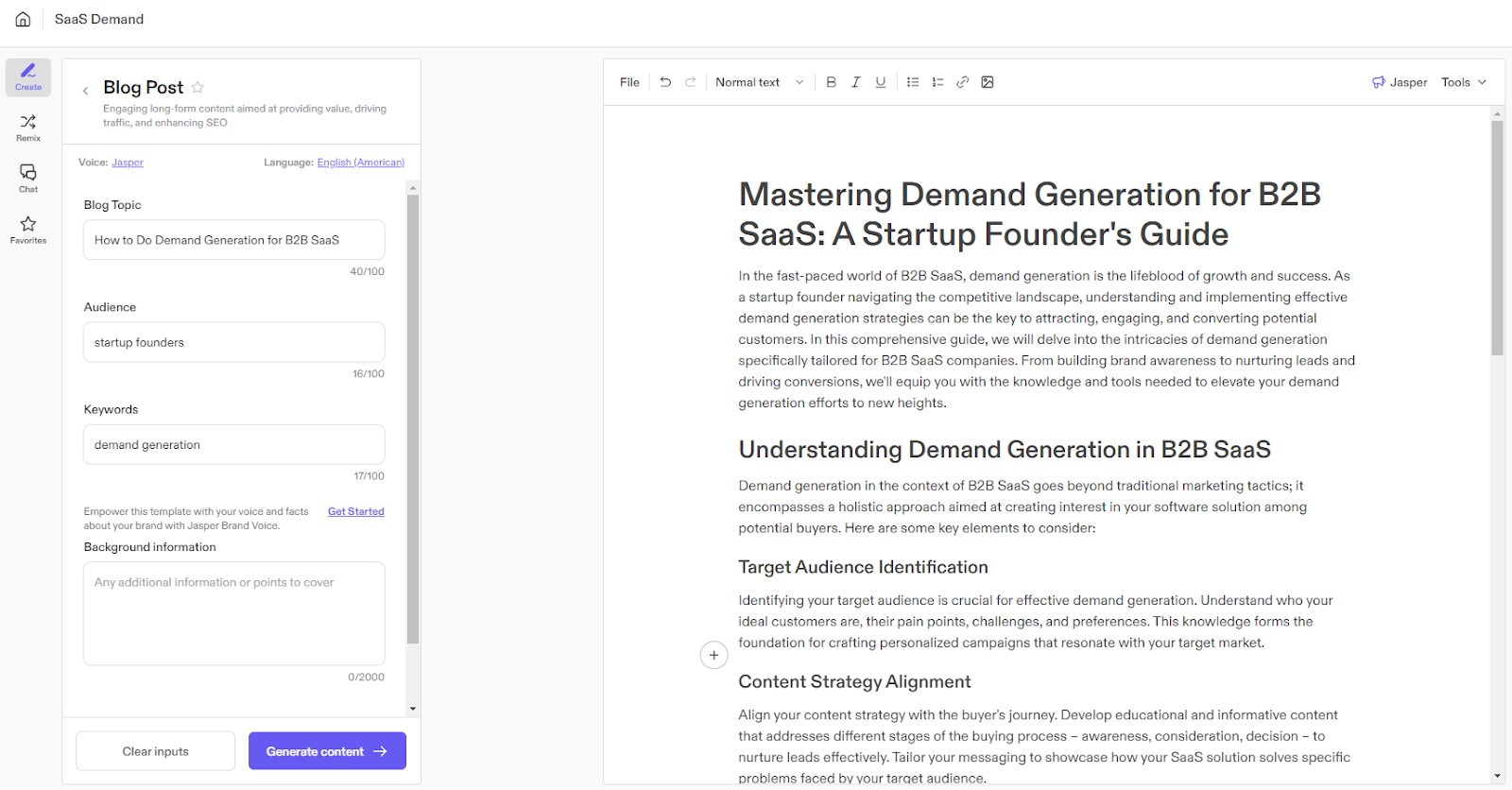 JasperAI: Best AI content writing tool