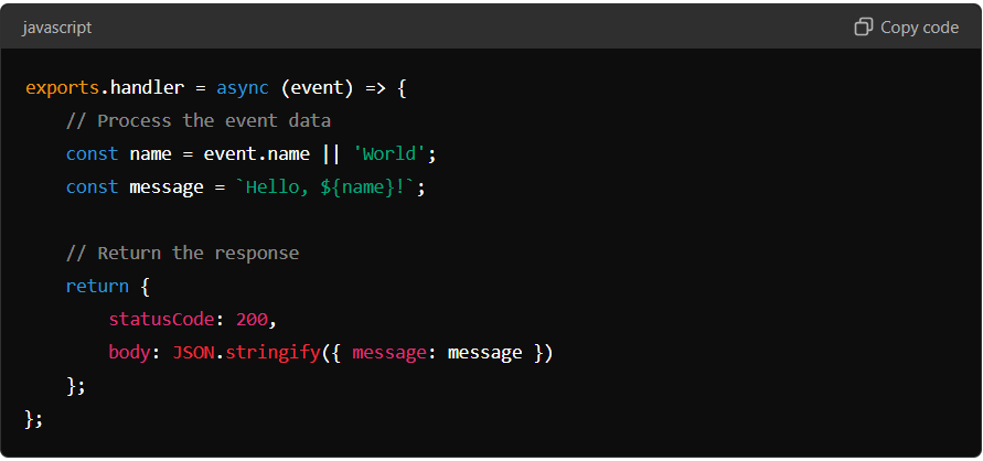 Node.js Example: