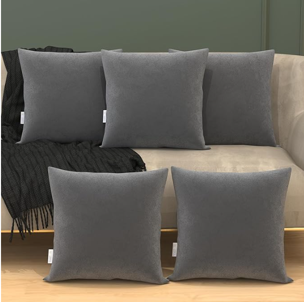 MY ARMOR Microfiber Square Pillow Cushion for Sofa