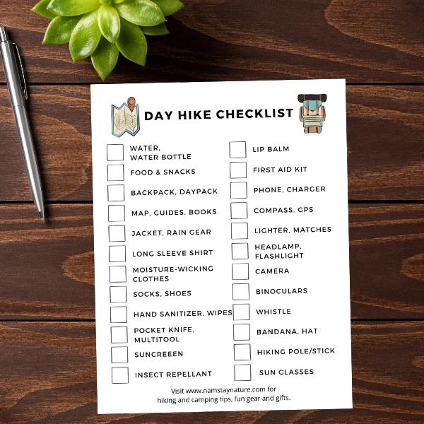 Day Hike Checklist  