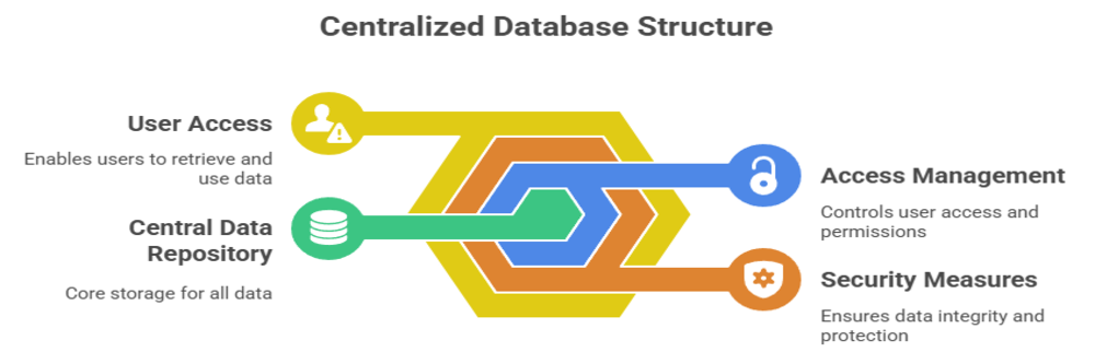 Centralized database structure