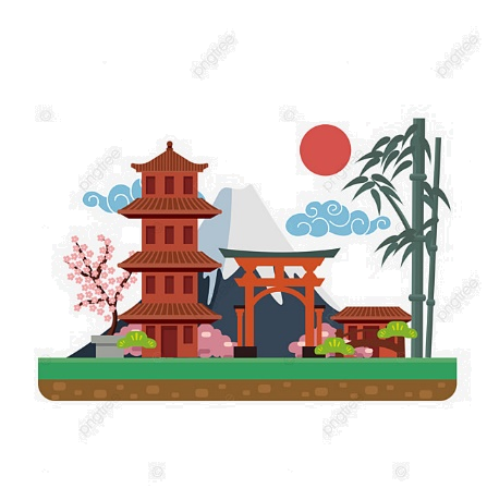 Tokyo Landmark Vector Design Images, City Landmark Tokyo Kyoto Classical Oriental Png, Tokyo, Chinese New Year, City Landmark PNG Image For Free Download