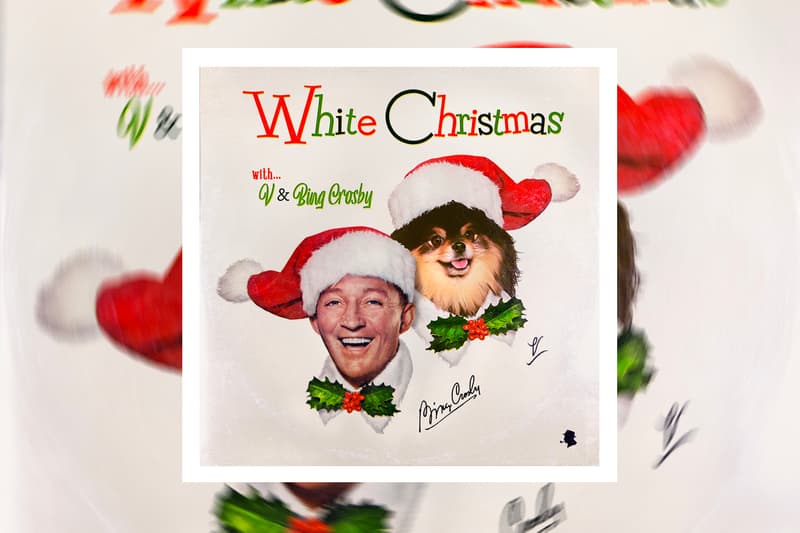 BTS' V White Christmas album cover Collaboration with Bing Crosby 