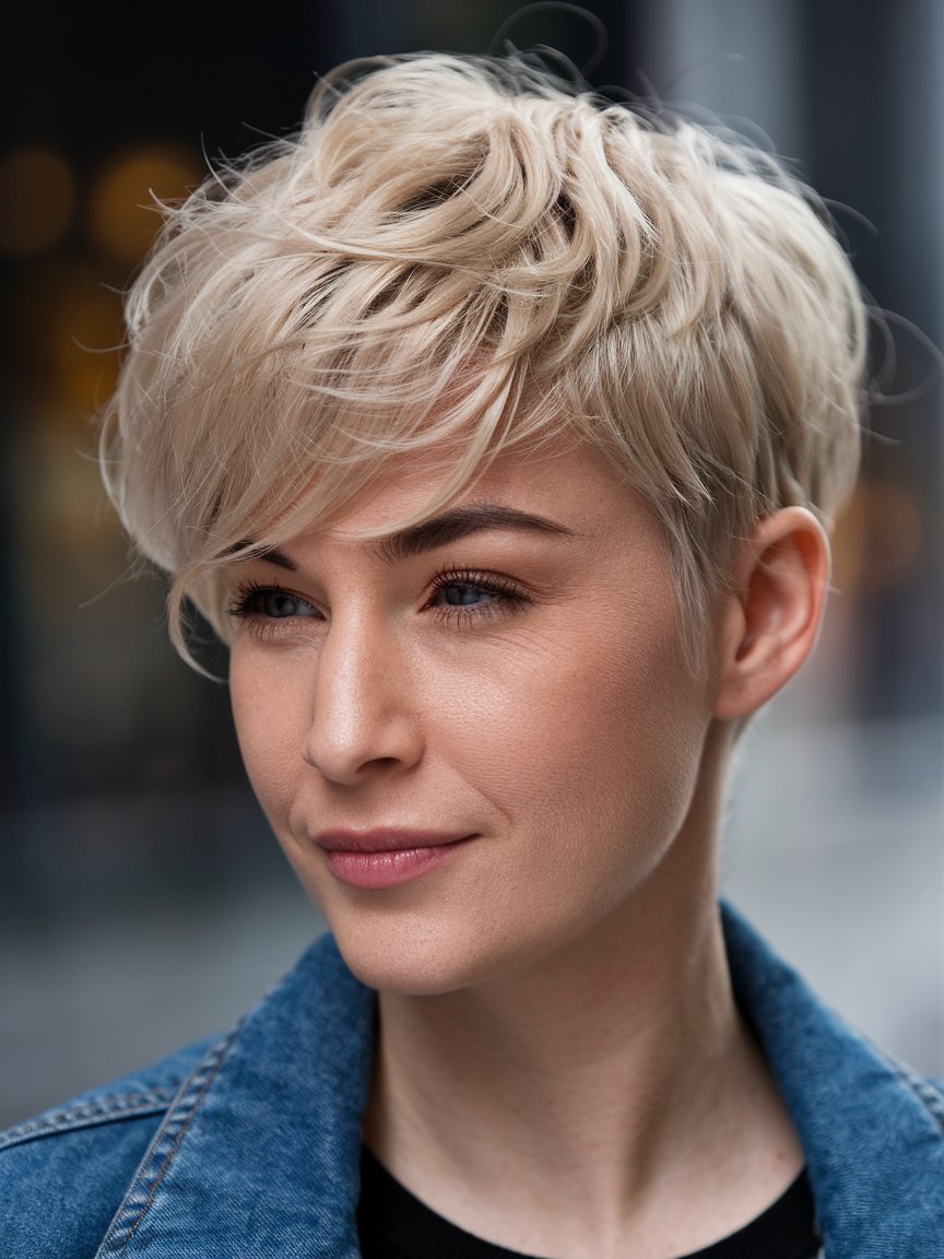 3. Lovely Short Cut for Thick Hair