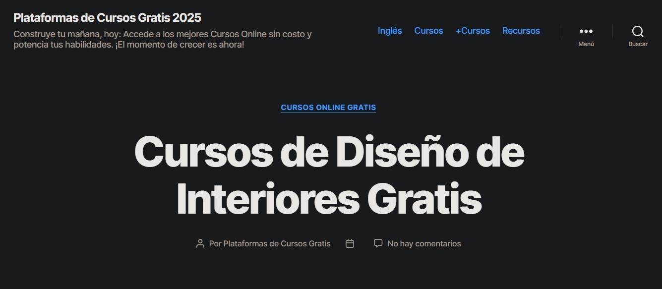 Cursos gratuitos de diseño de interiores en línea