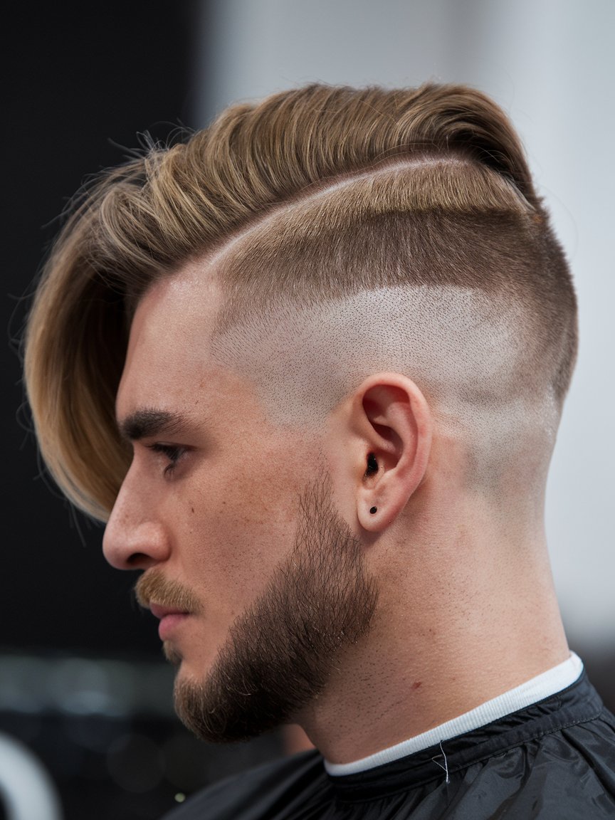 3. Asymmetrical Mullet Fade