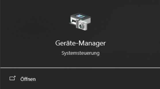 Öffnen Sie Geräte-Manager