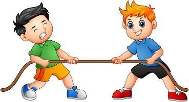 Cute Children Playing Tug Of War Stock Illustration - Download Image Now -  Rope, Tug-of-war, Activity - iStock