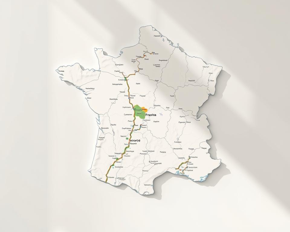 carte géographique de la France