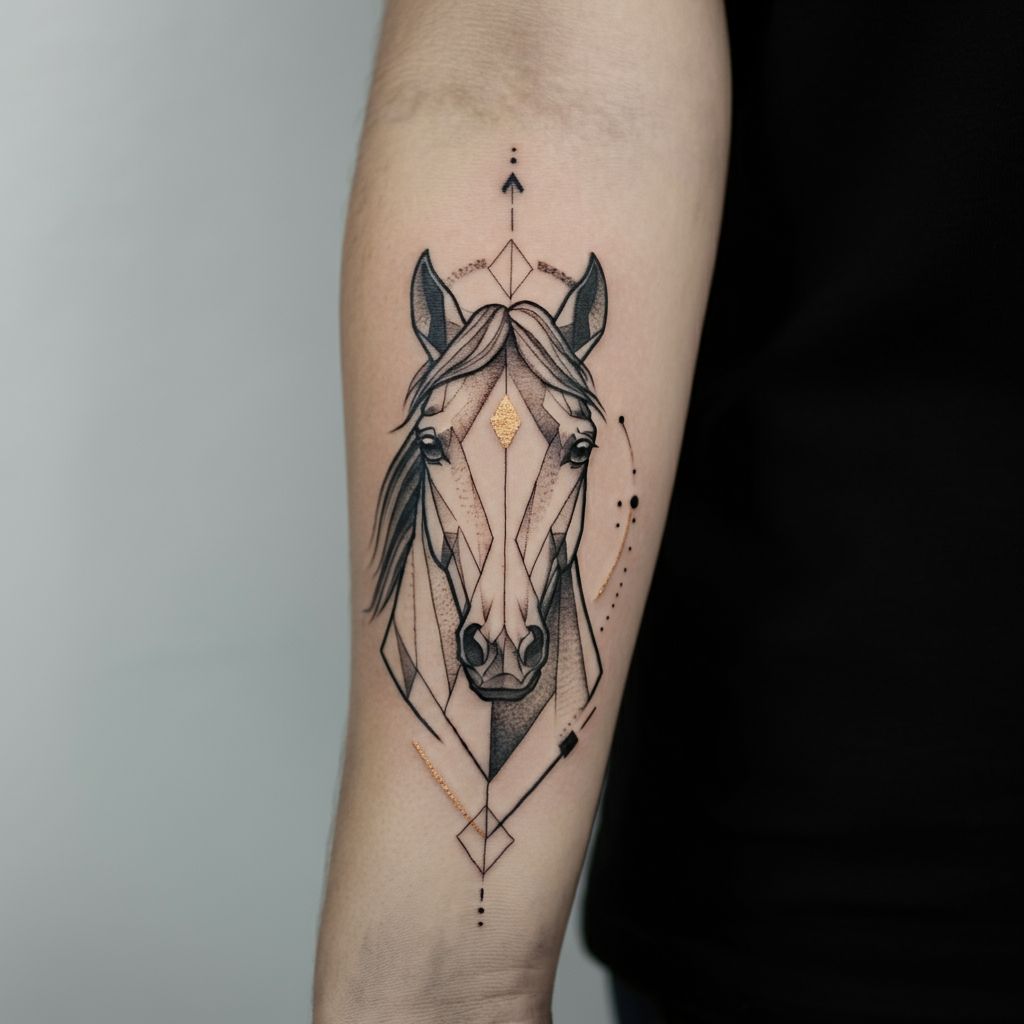 Small Horse Tattoo