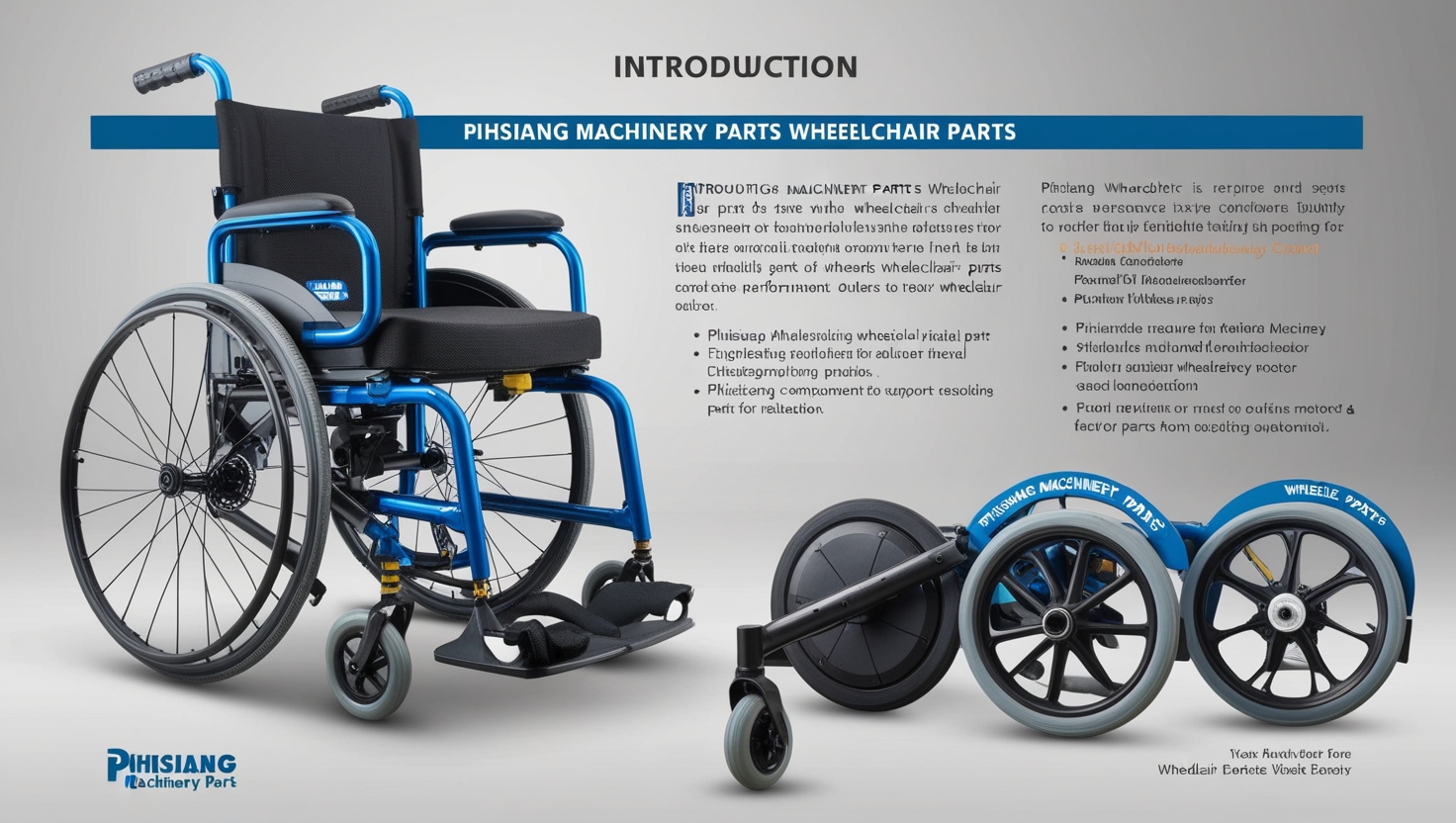 Pihsiang Machinery Parts Wheelchair Parts