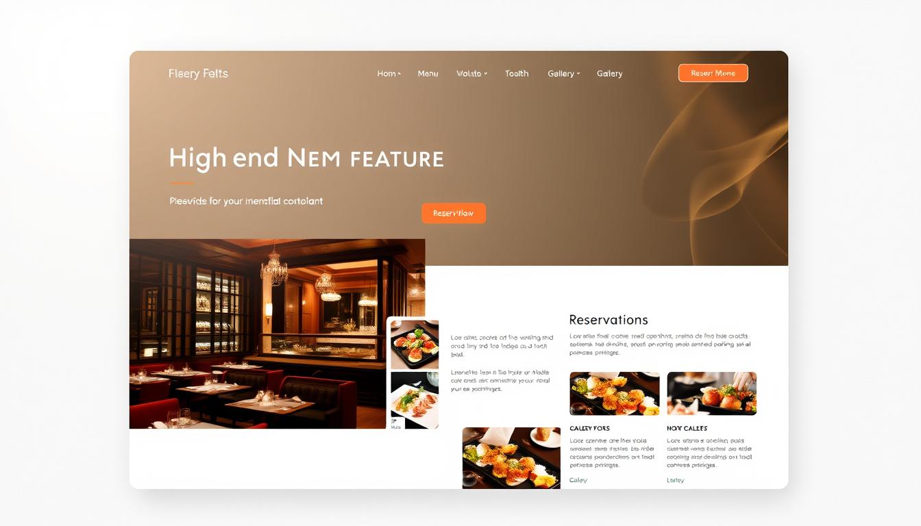 What are the essential features of a restaurant website?