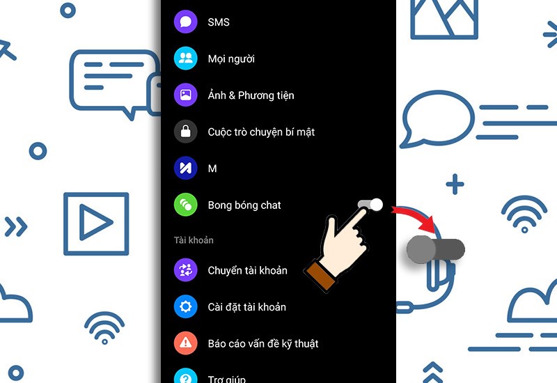cách tắt bong bóng chat Facebook Messenger