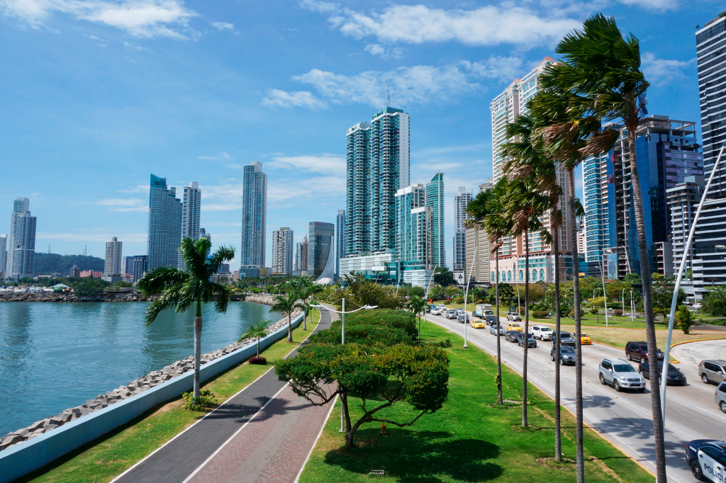 A modernidade e infraestrutura de Cidade do Panamá