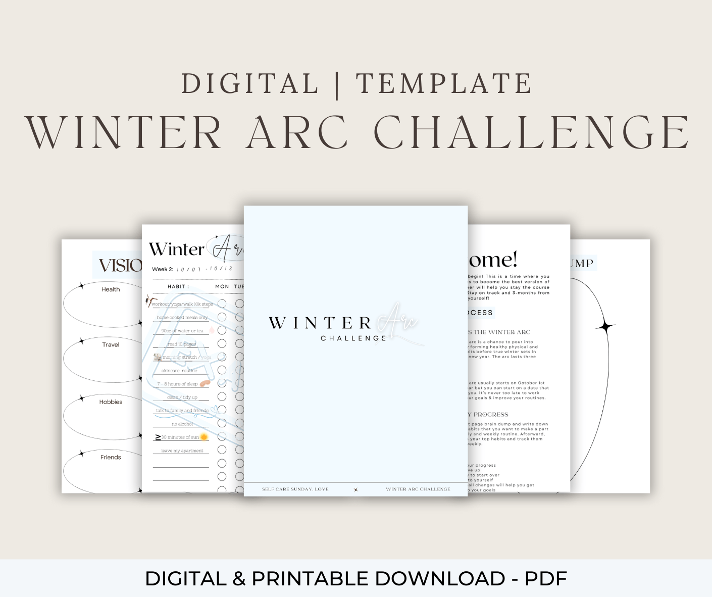 Winter Arc Challenge Template