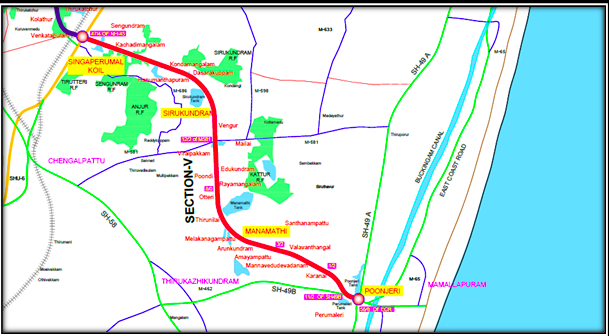 Chennai Peripheral Ring Road map