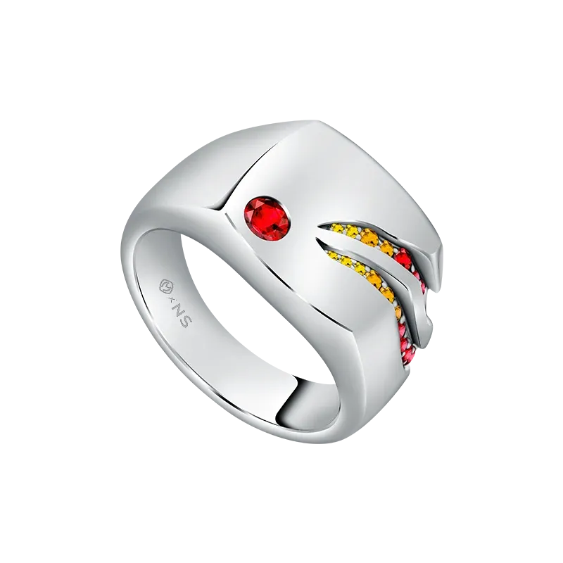 Gradiore In Heated Fire Mens Ring