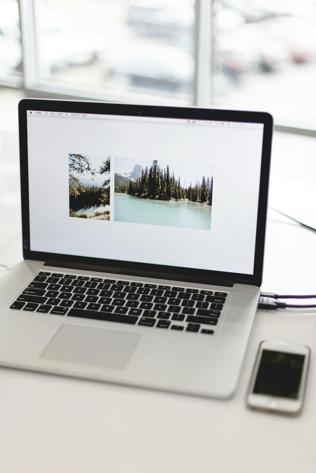 Person analyzing video marketing strategies on a laptop