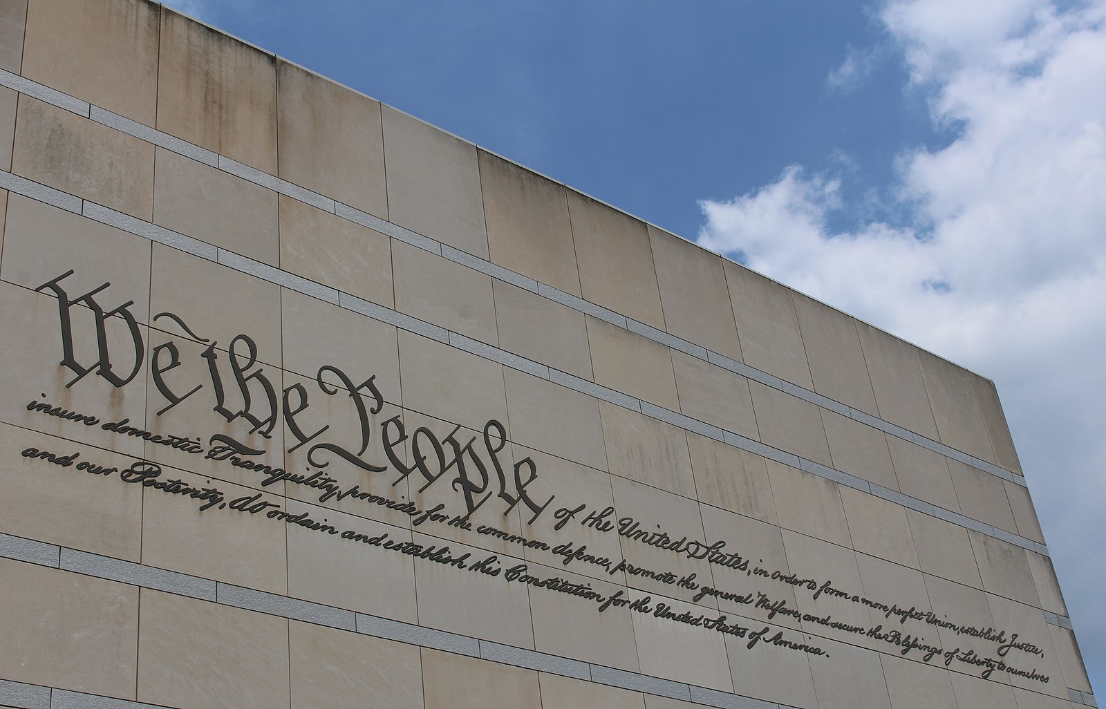 "We the People" inscription at the National Constitution Center | Wikimedia Commons