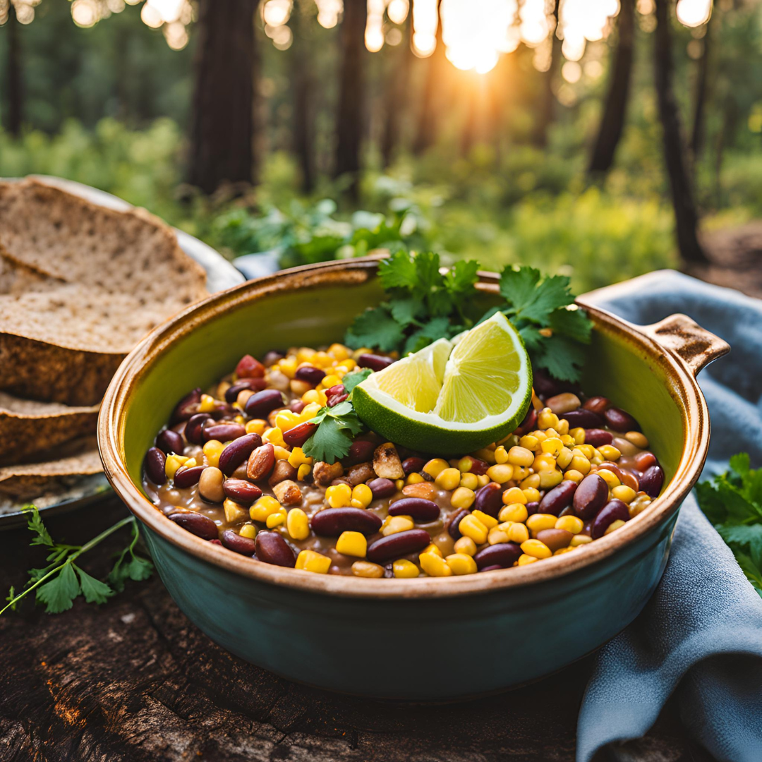 Canned Bean and Corn Mexican Bowl