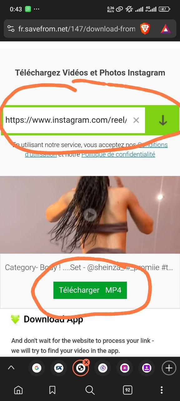 Comment Partager reel instagram sur tiktok 3