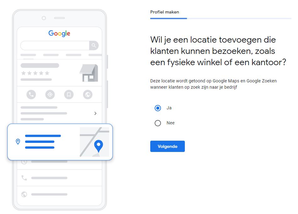 bedrijf toevoegen aan google maps fysiek adres met google mijn bedrijf