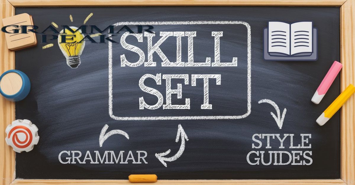 Grammar and Style Guides on “Skill Set”