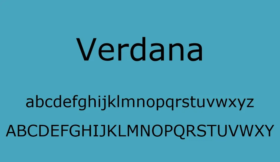 Verdana Font - Creative Fonts