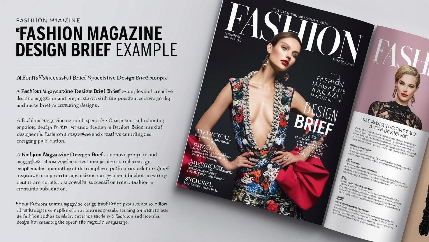 Fashion Magazine Design Brief Example
