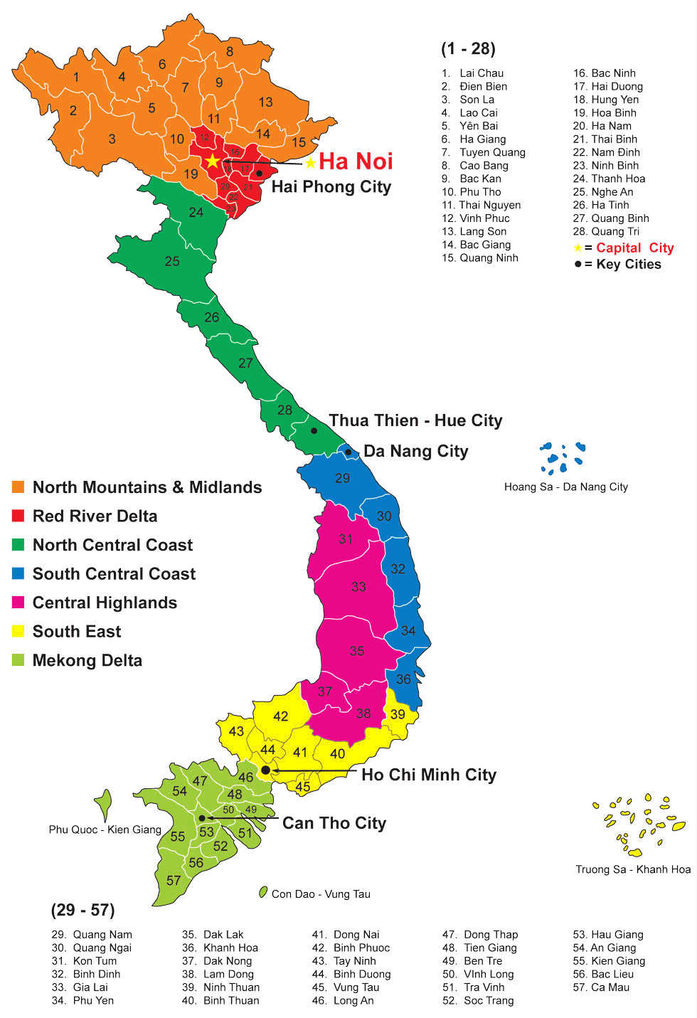 vietnam map