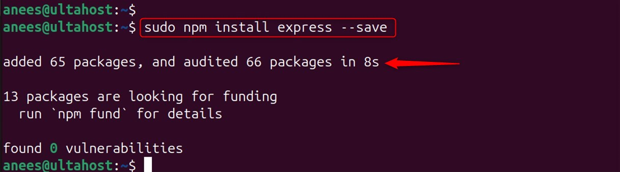 install expressjs